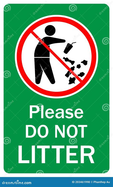 please do not litter sign.
